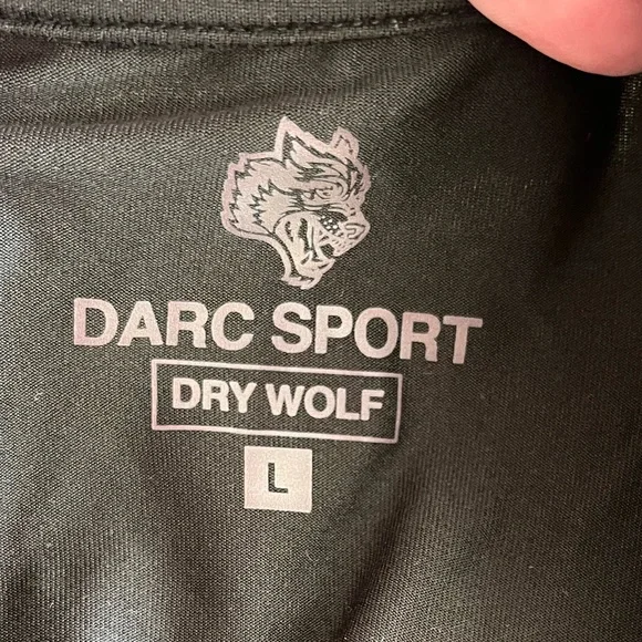 NWT Darc Sport Ohana Forever Oversized Dry Wolf Raglan TShirt Size Large Black - Picture 7 of 10